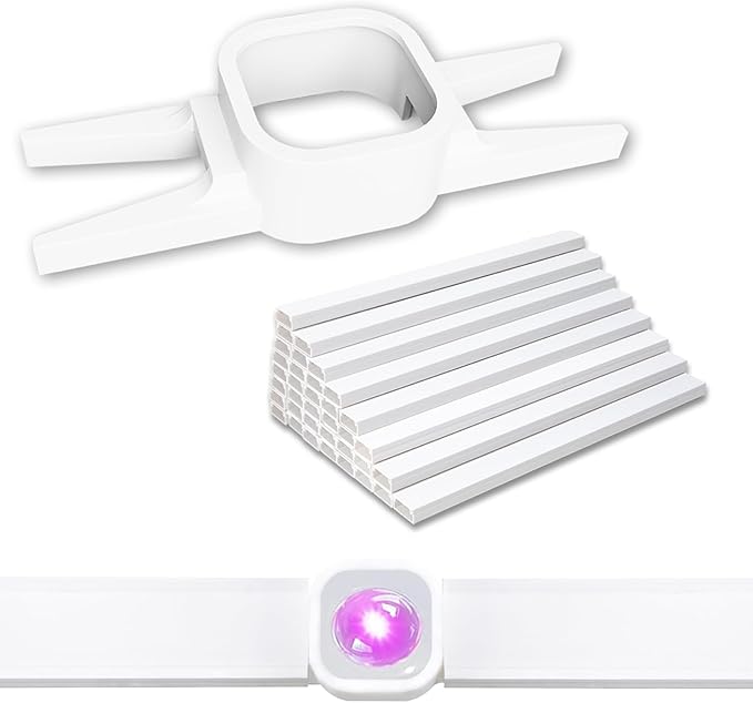 100FT Light Track System for Govee Permanent Outdoor Lights Pro (H706A/H806A), Permanent Halloween/Christmas Light Track, DIY Paintable PVC