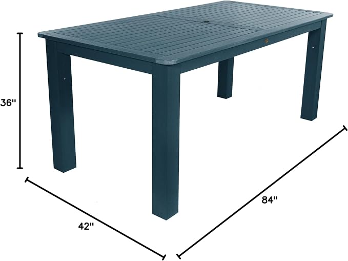 Highwood Rectangular Dining Table, Counter Height, Nantucket Blue