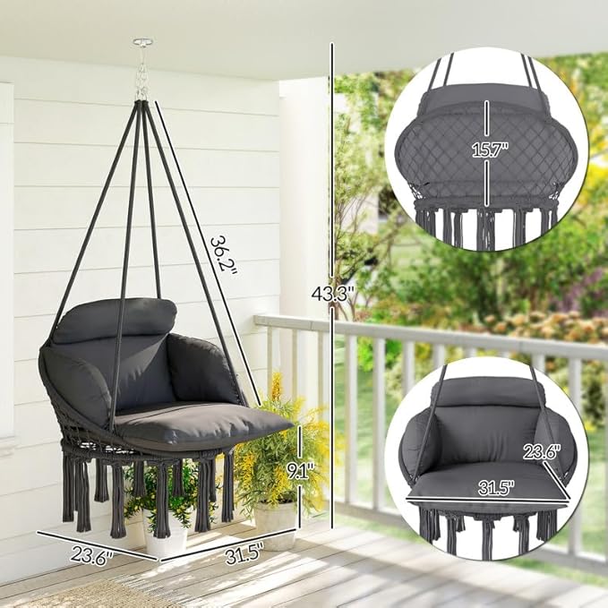 Outdoor Hanging Chair,Hammock Swing Chair