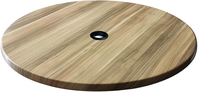Holland Bar Stool Co. 36" x 36" Natural, Indoor/Outdoor All-Season EnduroTop Table Top with Umbrella Hole