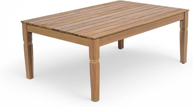 KLMM 4-Piece Patio Furniture Set,Outdoor Furniture with Coffee Table,Patio Conversation Set,Deep Seating with Thick Cushion,for Backyard Porch Balcony (Light Brown-PF)