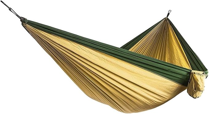 Soft Backpacking Hammock, with Straps and Carabiners Camping Breathble Hammock, Portable Lightweight Nylon Hammock, for Camping Garden Beach (Color : D, Size : 260x140cm)