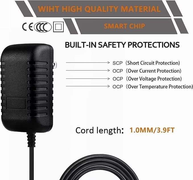 AC/DC Adapter Compatible with Troy-Bilt 12AE449D011 12AGA26E066 Lawn Mower Power Supply