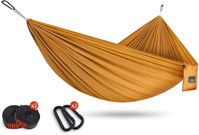 Camping Hammock, Camping Hammock Double & Single 260×140cm Portable Hammocks Lightweight Nylon Parachute Hammocks for Backpacking, Travel, Beach, Backyard, Patio, Hiking(#7)