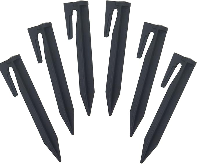 200Pcs 3.3" Plastic Boundary Wire Stakes Lawn Stakes Tent Pegs for Installation Robot Lawn Mower, Pet Fence, Camping Tent, Home Gardening