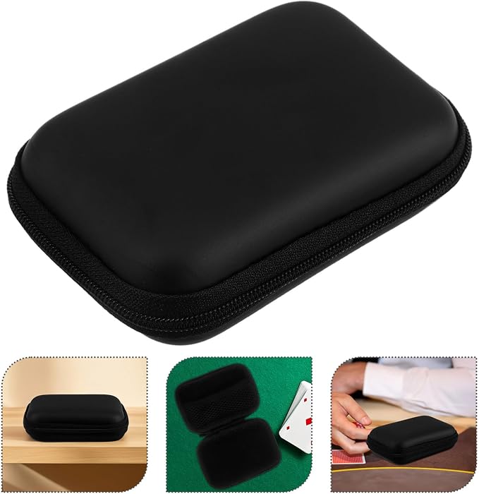 SUPVOX Waterproof Playing Card Storage Box Portable Deck Storage Case with Card Holder for Outdoor Gaming and Camping