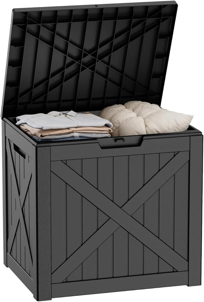 32 Gallon Resin Deck Box Outdoor Storage Box