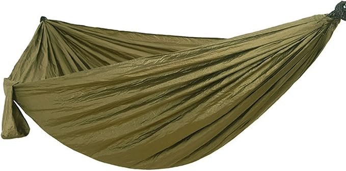 NOBRIM Camping Hammock Light Portable Hammock Nylon Color Matching Hammock Outdoor High Capacity for Double Person Recreation Vacation