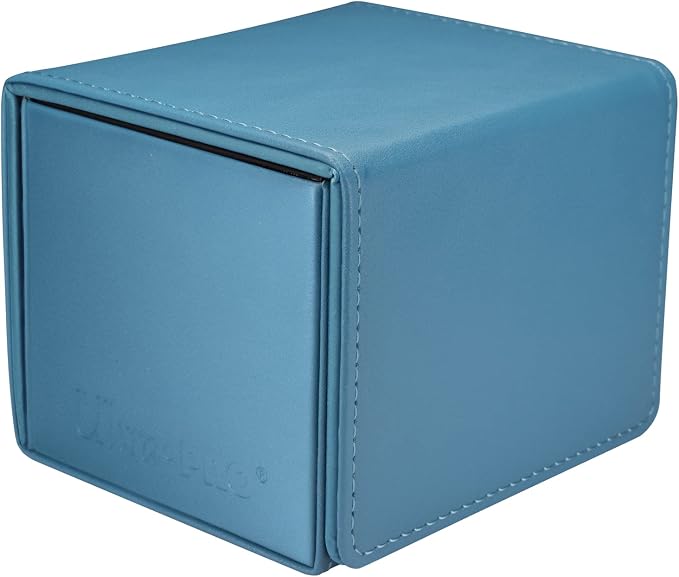 Ultra Pro - Vivid Alcove Edge Deck Box (Teal) - Stores & Protects Up To 100 Standard Size Collectible, Baseball, Gaming, Sports or Any Standard Size Cards In You Collections