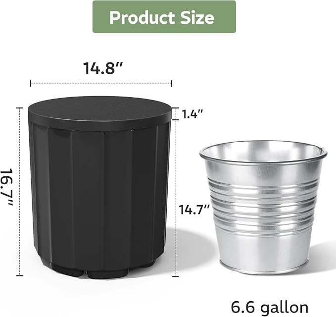 FONTOI Outdoor Cooler Side Table 2 Pack, 2 in 1 Ice Chest Side Table,as Cooler Side Table,Cooler Table for Patio, Parties Picnics, Beach