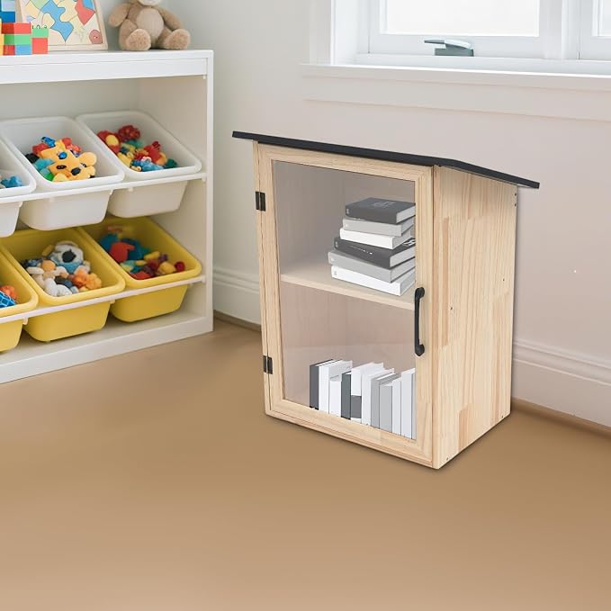 Solid Wood Blessing Box for Community Sharing, Schools (15.74"×11"×22.44")