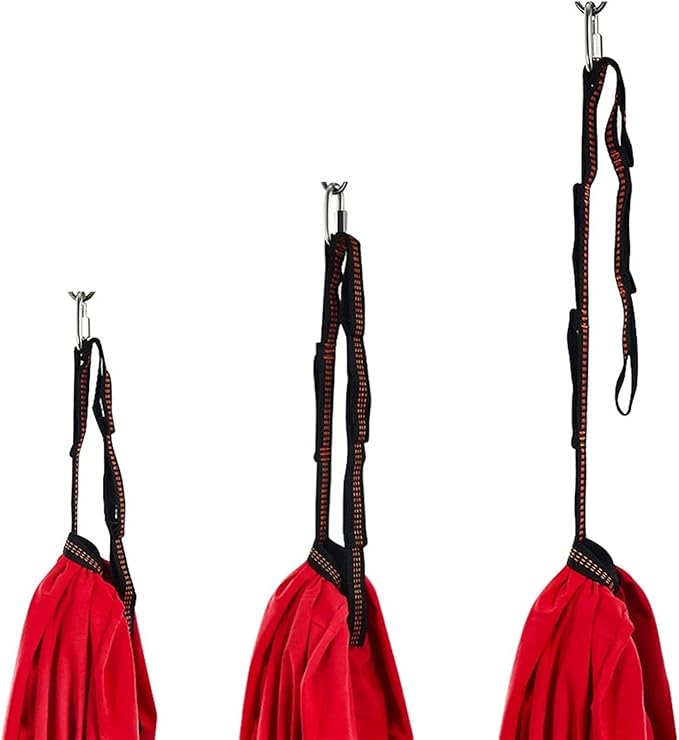 Indoor Therapy Swing Chair for Adults Autism, Cuddle Yoga Hammock Ideal for ADHD Aspergers and Sensory Integration Snuggle 440lbs Load Capacity (Color : Red, Size : 150x280cm/59x110in)