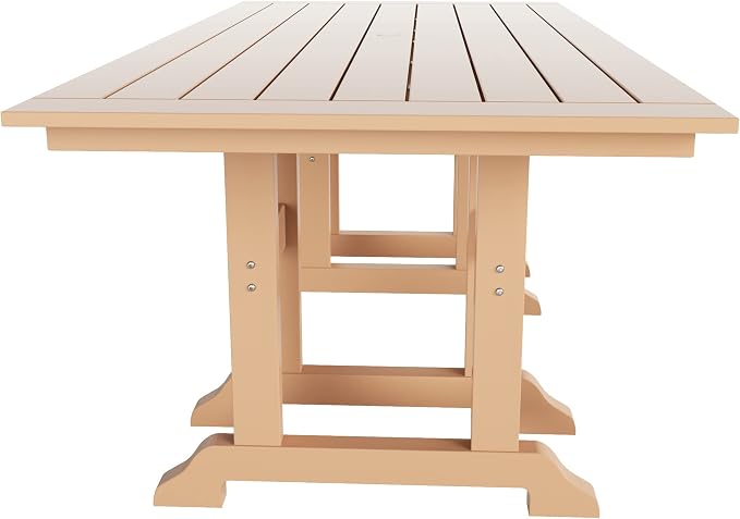 WestinTrends Malibu 71" Outdoor Patio Dining Table, Teak