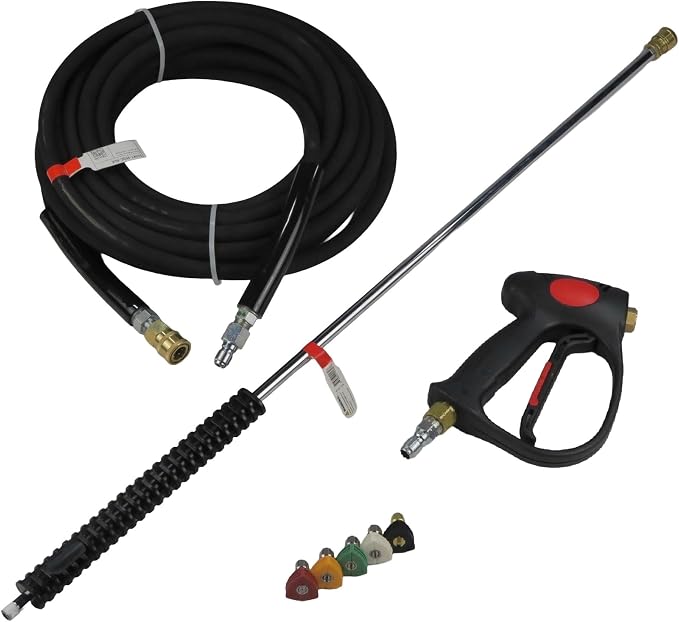 The ROP Shop 4000psi Deluxe Spray Gun, 50' Hose, 36" Wand & 4.0 Tips Set for Pressure Washers