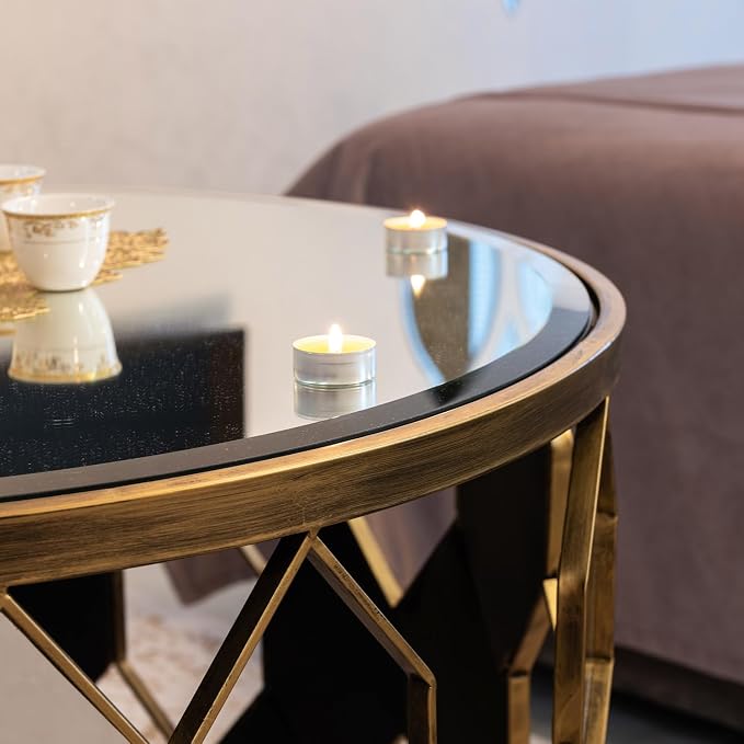 19 Inch Round Tempered Flat Polished Edge Glass Table Top 3/8” Thick Round Glass Table Top Heavy Duty, Dining, Coffee, and Office Tables by Fab Glass and Mirror