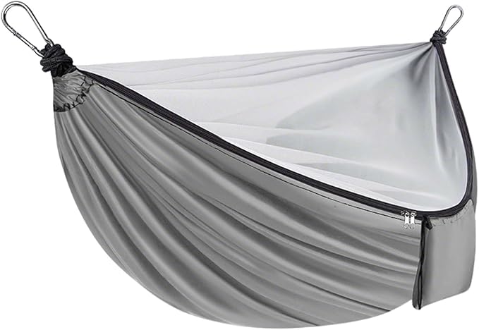 YSUEFIJO Outdoor Portable Hammock for Garden Or Camping, Lightweight Hammock with Strong Fabric, Comfortable Hammock for Relaxation, Easy to Hang Hammock, Perfect for Travel and Patio