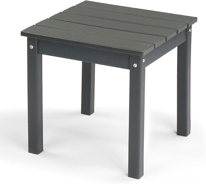 Adirondack Outdoor Side Table, 2-Tier Patio End Table, Small Outdoor Table Adirondack Side Tables