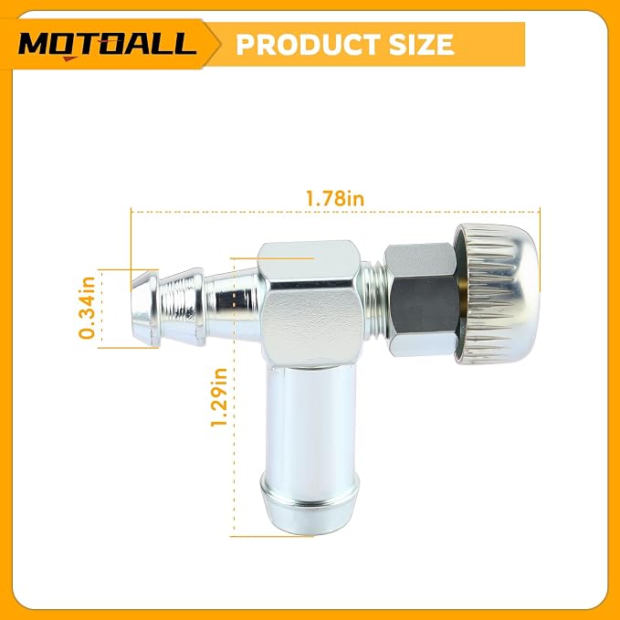 MOTOALL Fuel Gas Tank Grommet Bushing Shut Off Valve Kit for Craftsman Coleman Generator