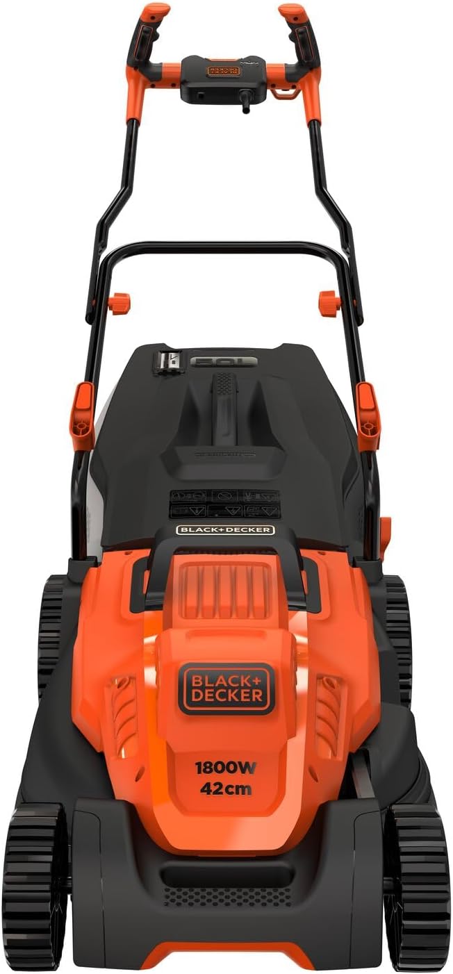 BLACK+DECKER Wired Trimmer - 6 adjustable heights, orange, BEMW481BH-QS