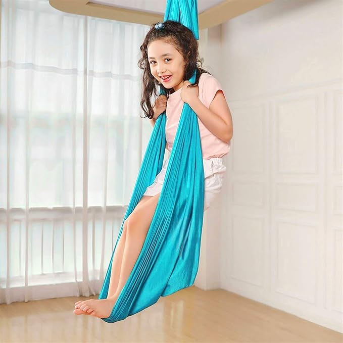 Therapy Swing for Adults Sensory Swing for Kids Indoor Outdoor Soothing Calming Snuggle Hammocks Durable Fabric Swing for Autism ADHD Aspergers