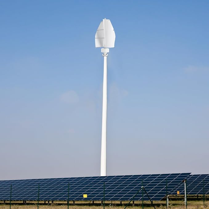 Vertical Axis Wind Turbine Generator Spiral Design with Controller Low Noise Less Than 62dB Permanent Magnet for Home Boat Cabin Street Light Off Grid System