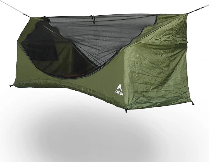 Haven Tents Lay Flat Hammock Tent - Waterproof Camping Hammock with Mosquito Net, Insulated Pad and Rainfly - Haven Tent, Haven XL, Haven Safari