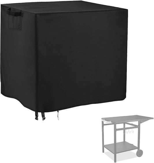 Outdoor Cart Cover, Waterproof Grill Cart Cover Pizza Oven Table Covers, 36 Inch Patio Storage Cabinet Covers - 36 x 22 x 29 Inch