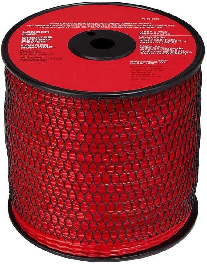 Weed Eater,Weed Wacker,String Trimmer for Milwaukee 49-16-2783 .095" X 750' Bulk Spool High Grade Trimmer Line