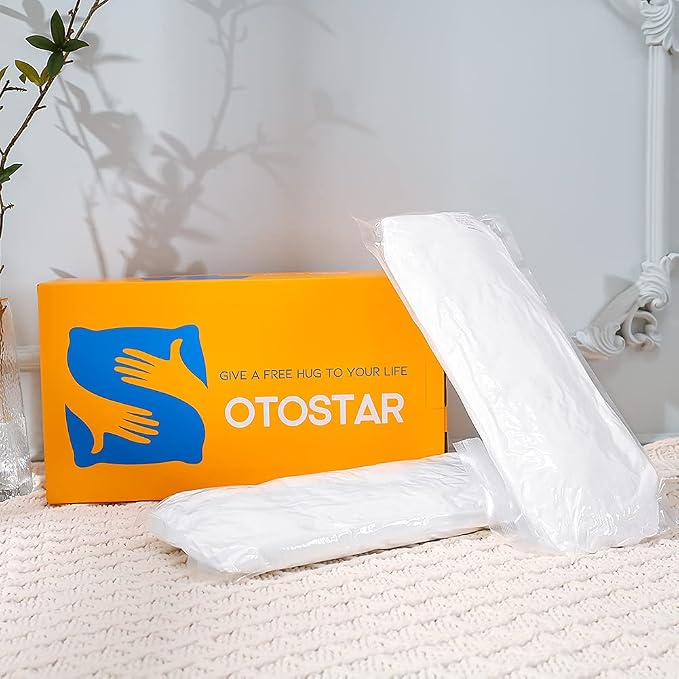 OTOSTAR Outdoor Throw Pillow Inserts 40x60 cm - Pack of 2 Water Resistant Cushion Inner Pads for Patio Furniture Garden Coffee Decorative Waterproof Rectangle Pillow Inserts 16x24 Inch -White