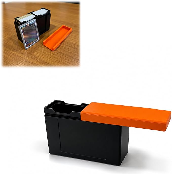 Flat Pack Deck Box Storage Organizer Compatible with MTG Decks, Compact Card Storage Case for Trading Card Games, Stackable Tabletop Gaming Deck Holder