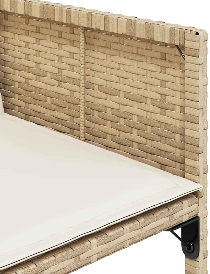 13-Piece Outdoor Dining Set Beige PE Rattan Patio Furniture Set Modern Elegance for Garden and Patio