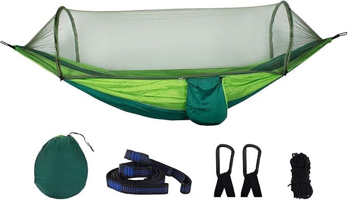 Hammocks for Outside, Travel Portable Lightweight Hammock, Camping Hammock, Parachute Nylon Hammock for Outsides Backpacking Beach Backyard Patio Hiking