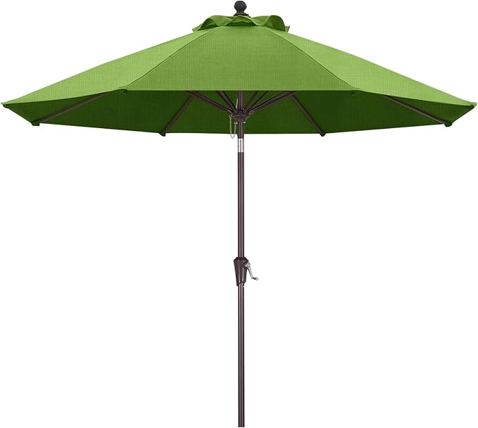 ABCCANOPY OLEFIN® 5-Year No Fading 9FT Patio Umbrella, Outdoor Table Umbrella with 8 Sturdy Ribs for Deck, Backyard, Yard (Grass)