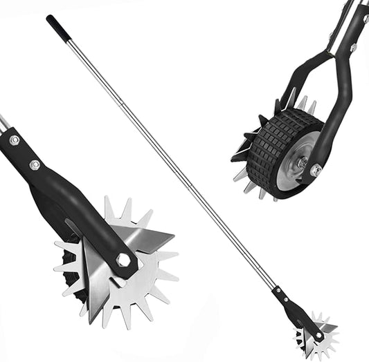 YEELOR Wheel Rotary Edger, Adjustable Length Lawn Edger, Stainless Steel Lawn Tool, Lawn Tool for Manual Edger, Sidewalks, Gardens, Driveways and Flower Bed Edging