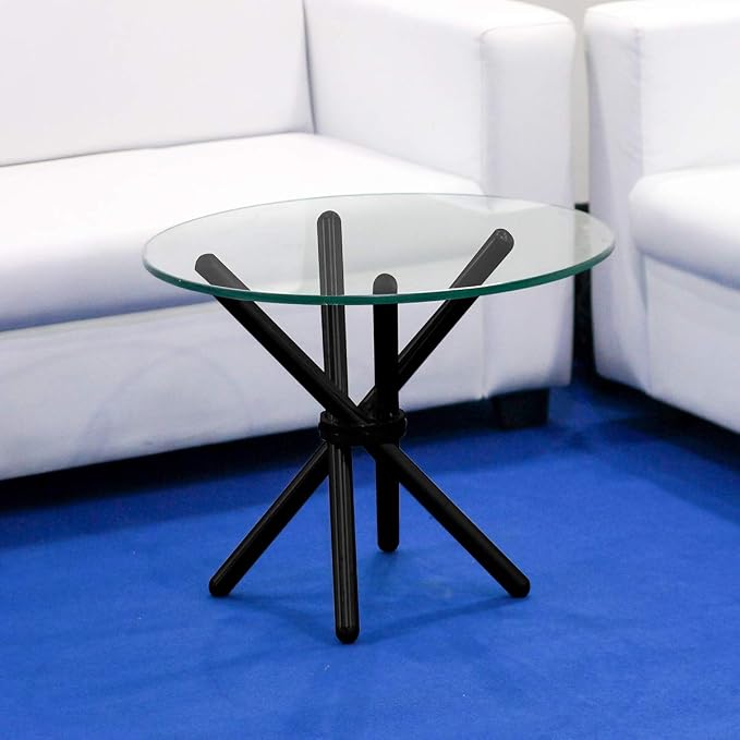 18 Inch Round Clear Tempered Glass Table Top with 3/8" Thick Pencil Polished Edges for Dining, Coffee Table, or Office Use by Fab Glass and Mirror