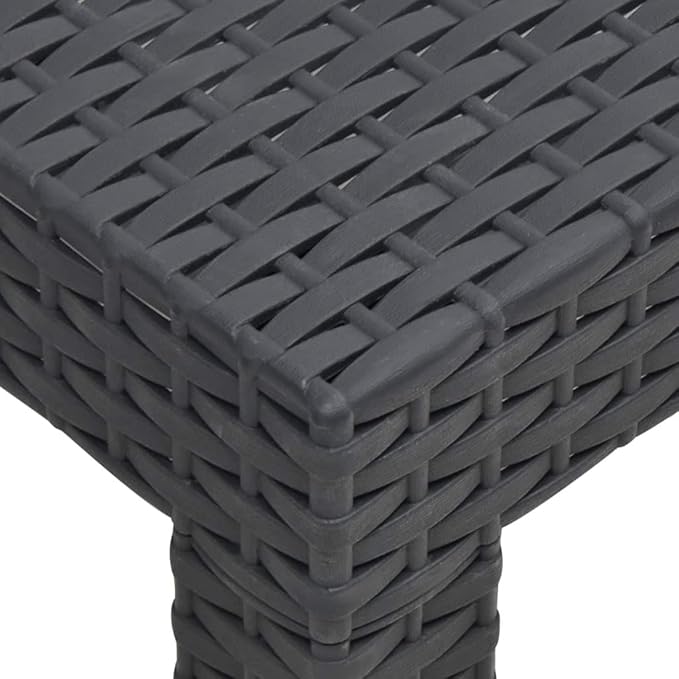 Backyard Furniture Patio Conversation Sets Outdoor Seating 2 Piece Patio Lounge Set with Cushions PP Rattan Anthracite Suitable for Swimming Pool, Courtyard, Garden