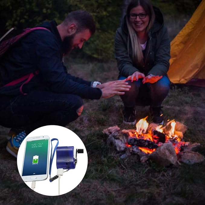 Hand Crank Generator,Hand Crank Generator Charger,Charger Emergency Generator Converter Outdoor Portable Mobile Phone Player Mobile Power Usb Charger For Camping Outdoor Charging