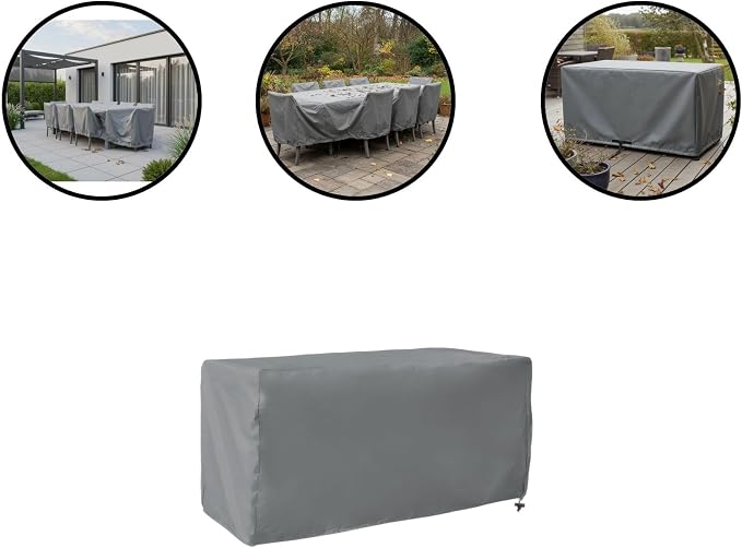 Outdoor Deck Box Cover for Patio Storage Box Protection with Secure Fit, 123x62x55 cm and 158x76x69 cm Options