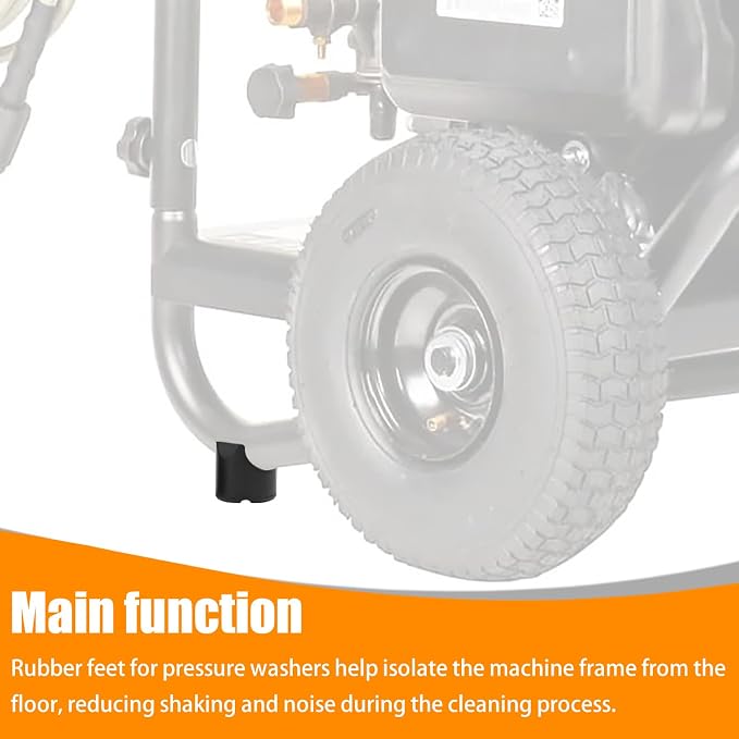 Pressure Washers Rubber Feet - for Most Brands of Gas Powered Pressure Washers, Compatible with Simpson Cleaning 7105468-2 Pcs