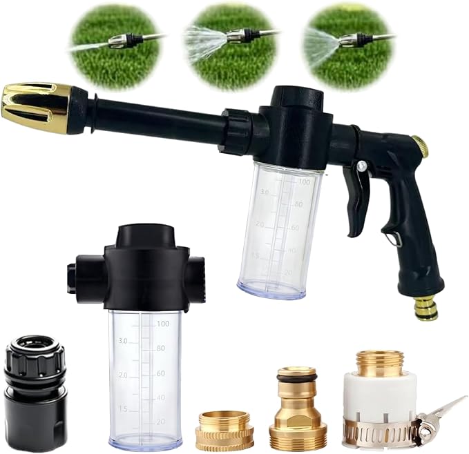 Jet Nozzle Power Washer forGarden, 2026 New Pressure Washer Wand with Jet Nozzle, Pressure Washer Nozzle for Car Washing Patio Garden Outdoor Cleaning