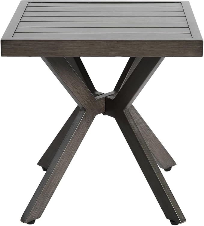 Aluminum Cast Side Table, Versatile for Indoor or Outdoor Use, Lightweight and Portable, Comes with Protective Coating for Longevity