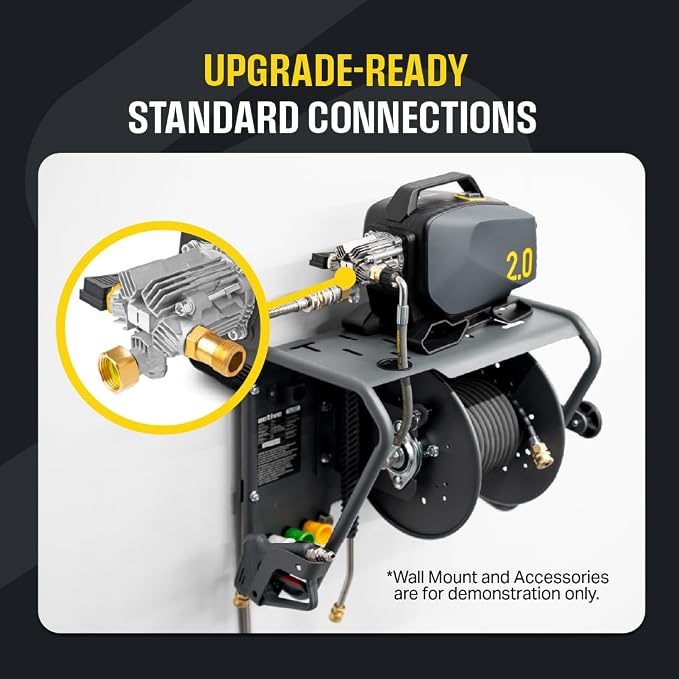 Active 2.0 Electric Pressure Washer (Tool only) – 2.0 GPM high Pressure Washer for DIY at Home car wash, Detailing and Other Cleaning transformations with 1800 Peak PSI