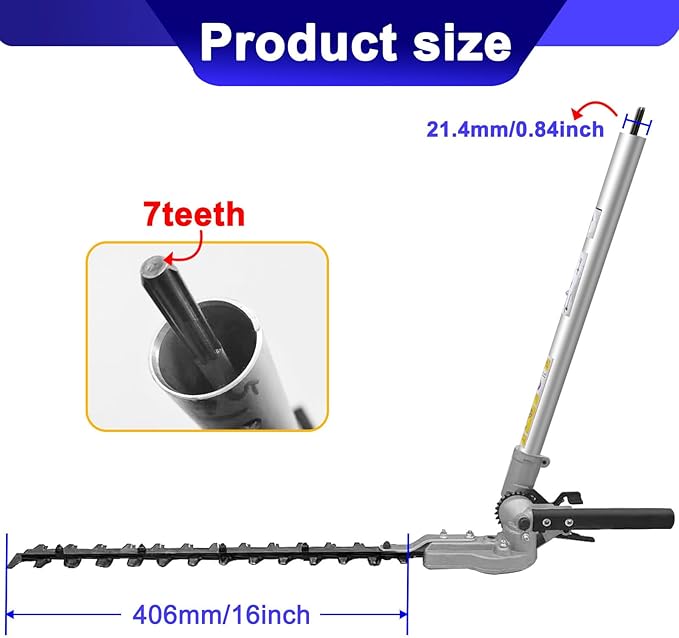 kerlista Hedge Trimmer Attachment fits for honda's UMC435LAAT 4-Stroke String Trimmer and Power Trimmer Replacement OEM NO SSHHL SSHHS-S