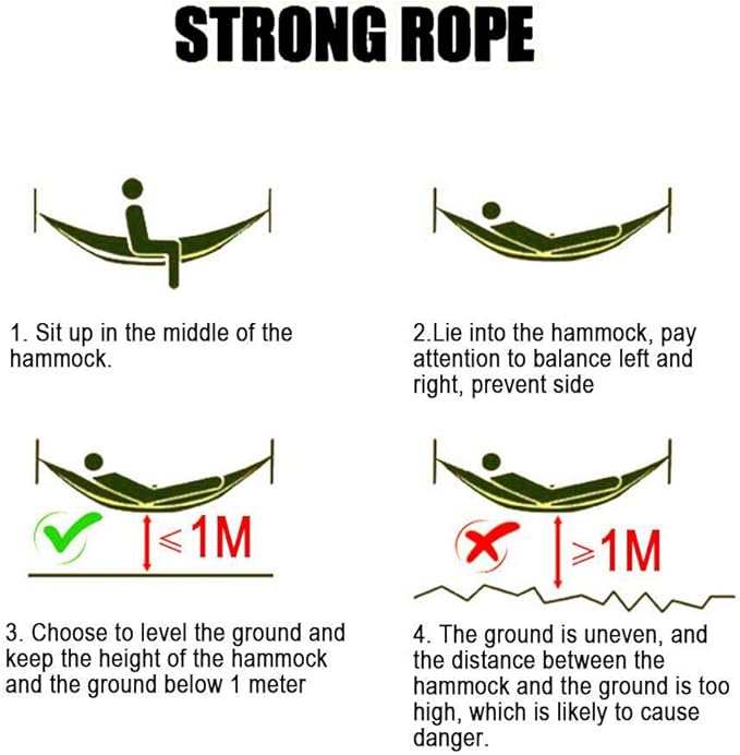 Hammock with Mosquito Net and Rainfly Portable Camping Hammock Hammock for 2 Tree Straps Suitable for Travel Camping Hiking Park Lightweight Hammock with Net(Olive)