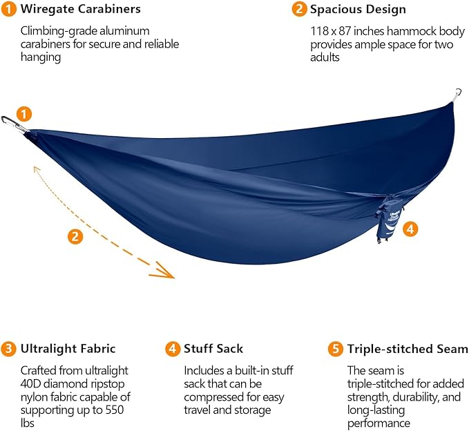 anymaka Set Up in 3 Seconds Adjustable Portable Aluminum Alloy Hammock Stand for Outside with Chair Mode & Lounge Mode up to 105''