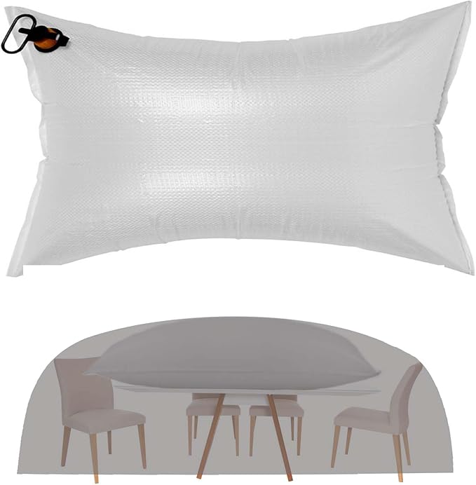 87x39 in Patio Furniture Cover Airbag Convenient Inflatable Sofa Bag for Outdoor Use Prevents Water & Snow Pooling Inflatable Outdoor Furniture Cover Support