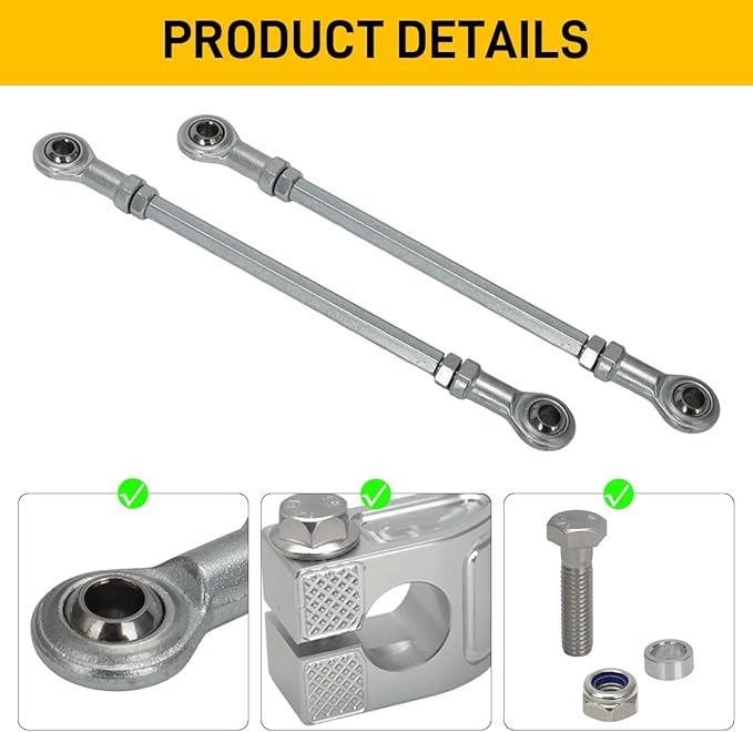 MOTOQUEEN for Snapper Riding Lawn Mowers Steering Arm Upgrade Kit, Replace for 7301337BMYP & 7301338BMYP