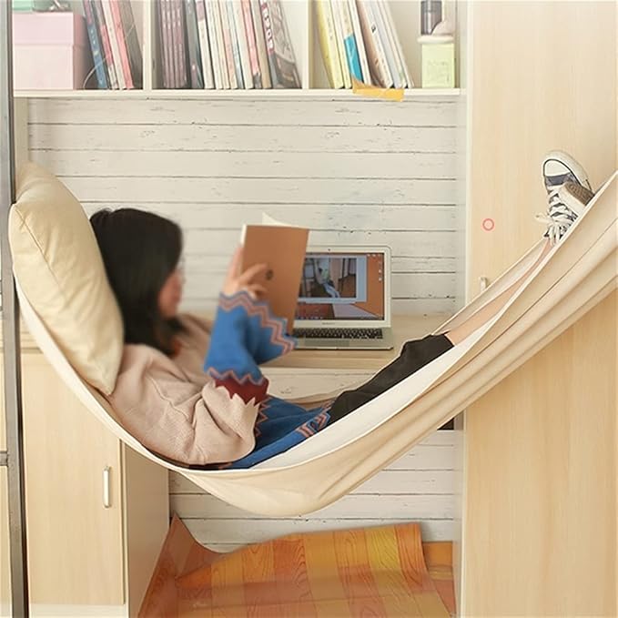 Portable Hammock Portable Double Hammock Rollover Prevention Yard Garden Backyard Canvas Fabric Hammocks Hanging Swing Bed for Backpacking Beach (Color : Pink Size : 200 * 100cm)