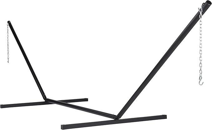 Quilted Hammock and Tribeam Stand (Green and Blue Stripe with TRIBEAM Stand Black)