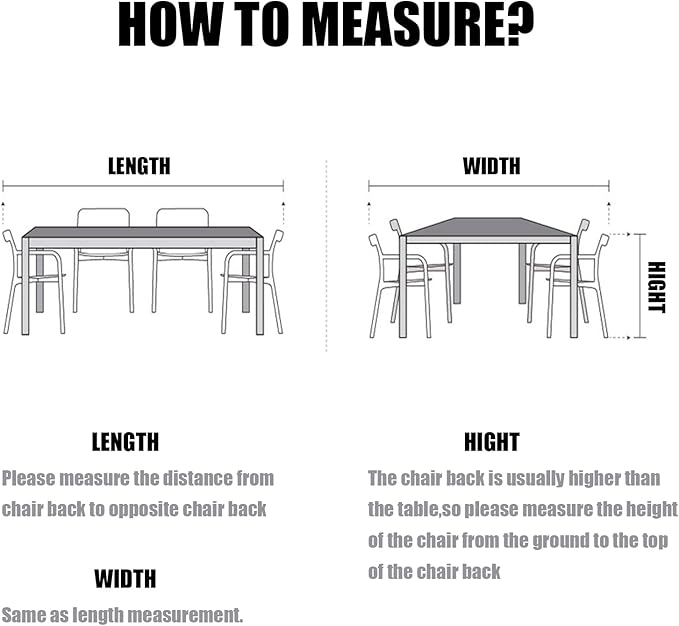 Patio Furniture Cover,Waterproof Outdoor Sectional Couch Set Covers,General Purpose, Outside Table and Chair Covers,Rectangular Heavy Duty Weatherproof 106"Lx70"Wx35"H
